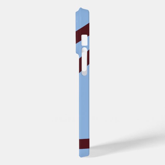 Phone Case – Burgundy Lines on Blue Case-Mate iPhoneケース (裏面 / 左)