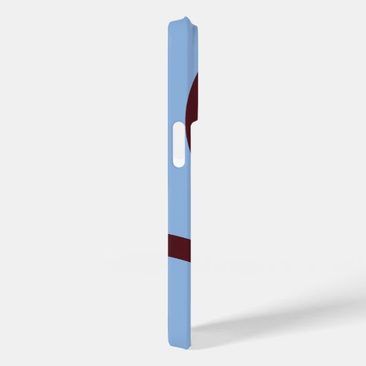 Phone Case – Burgundy Lines on Blue Case-Mate iPhoneケース (裏面 / 右)