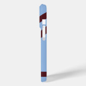 Phone Case – Burgundy Lines on Blue Case-Mate iPhoneケース (裏面 / 左)