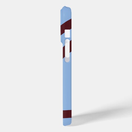 Phone Case – Burgundy Lines on Blue Case-Mate iPhoneケース (裏面 / 左)