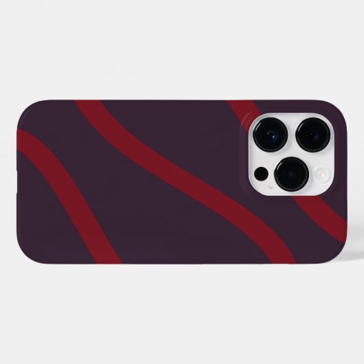 Phone Case – Burgundy Lines on Dark Violet Case-Mate iPhoneケース (裏面 (横))