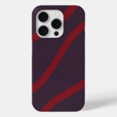 Phone Case – Burgundy Lines on Dark Violet Case-Mate iPhoneケース (裏面)