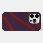 Phone Case – Burgundy Lines on Dark Violet Case-Mate iPhoneケース (裏面 (横))