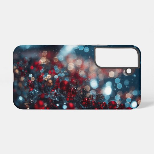 Phone Case Christmas tree mood Samsung Galaxyケース (裏面横)