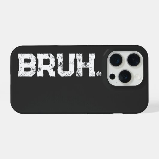 Phone Case for all your Bruhs iPhoneケース (裏面横)