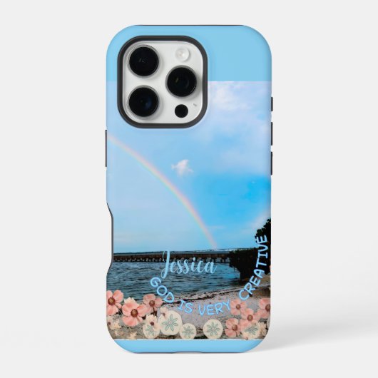Phone Case I phone " God is very Creative iPhoneケース (裏面)
