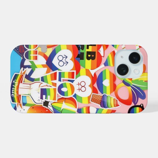 Phone case  iPhone 15ケース (裏面横)