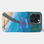 Phone Case “Live Aloha” Palm tree over water Maui  iPhoneケース (裏面横)