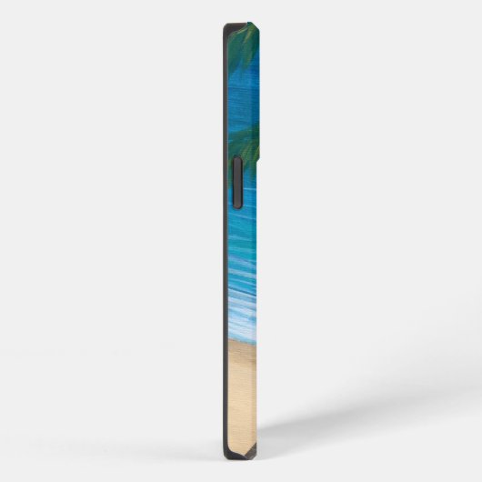 Phone Case “Live Aloha” Palm tree over water Maui  iPhoneケース (右側面)