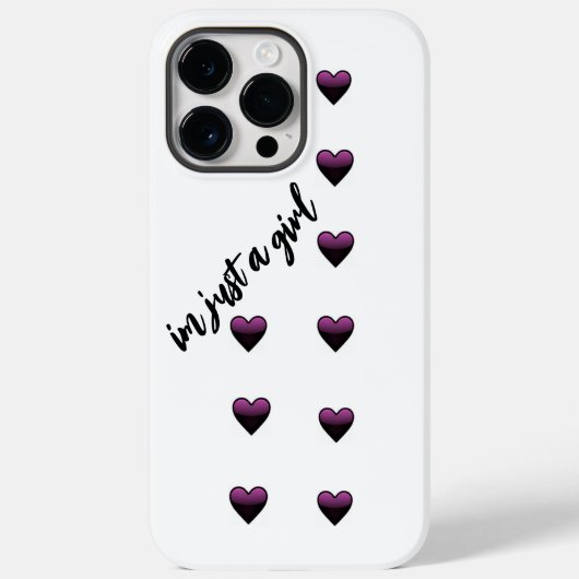 phone case-mate Im just a girl  iPhoneケース (裏面)