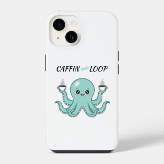 Phone Case – Octopus Coffee Design iPhone 14ケース