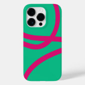 Phone Case – Pink Lines on Green Case-Mate iPhoneケース (裏面)