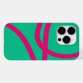 Phone Case – Pink Lines on Green Case-Mate iPhoneケース (裏面 (横))