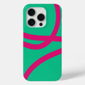 Phone Case – Pink Lines on Green Case-Mate iPhoneケース (裏面)