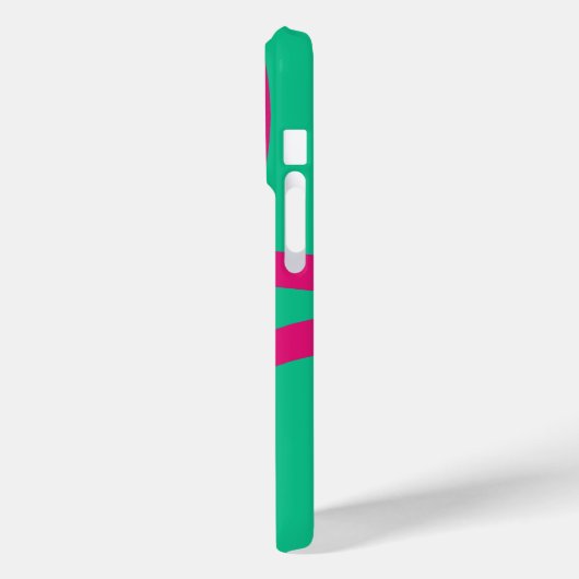 Phone Case – Pink Lines on Green Case-Mate iPhoneケース (裏面 / 左)