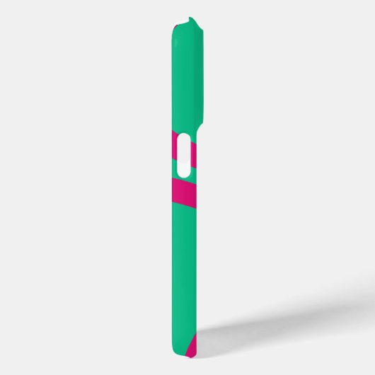 Phone Case – Pink Lines on Green Case-Mate iPhoneケース (裏面 / 右)