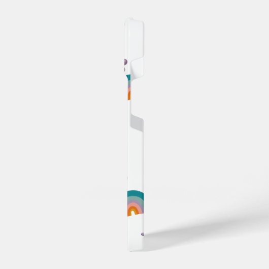 Phone Case – Rainbow and Flowers Cute Design iPhoneケース (左側面)