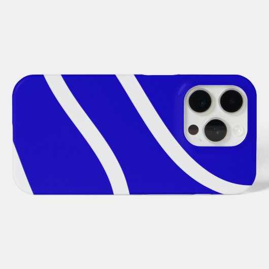 Phone Case – White Lines on Blue Case-Mate iPhoneケース (裏面 (横))