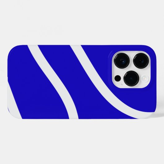 Phone Case – White Lines on Blue Case-Mate iPhoneケース (裏面 (横))