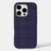 Phone case with a blue and pink geometric pattern Case-Mate iPhoneケース (裏面)