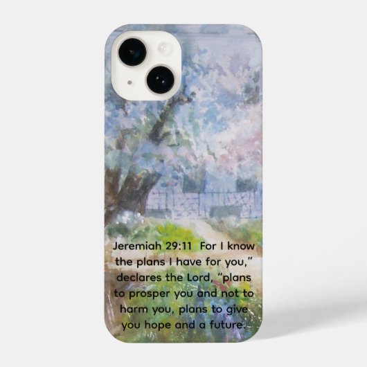 phone case with Bible verse iPhoneケース (裏面)