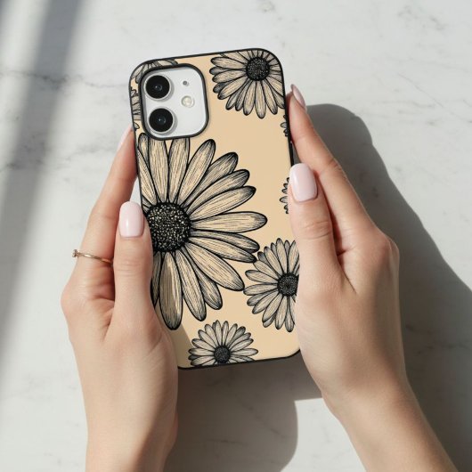 Phone case with daisy design, Floral phone case Case-Mate iPhoneケース
