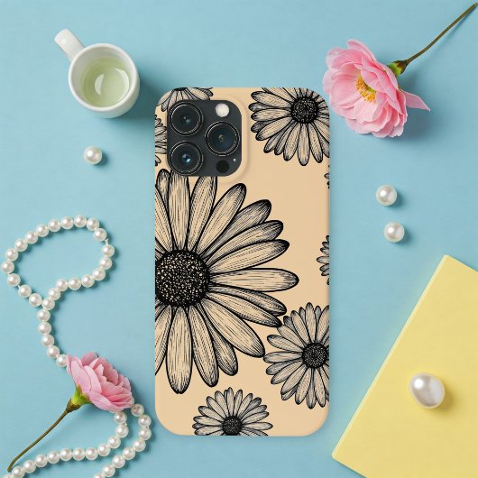 Phone case with daisy design, Floral phone case Case-Mate iPhoneケース