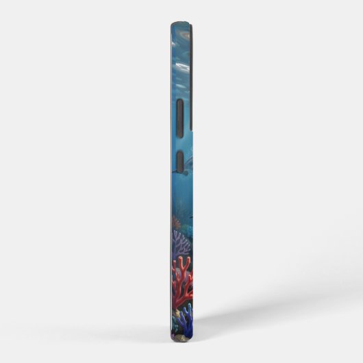 Phone Case with dolphins. Samsung Galaxyケース (右側面)