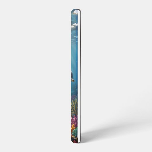 Phone Case with dolphins. Samsung Galaxyケース (左側面)