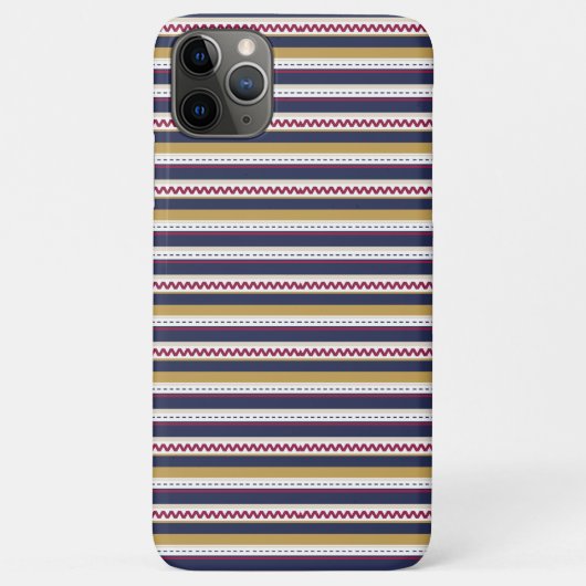 Phone case with zigzag and striped pattern  Case-Mate iPhoneケース (裏面)
