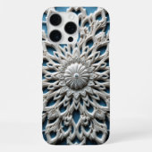Phone Cases - 華やかな放射状デザインのレリーフ iPhoneケース (裏面)
