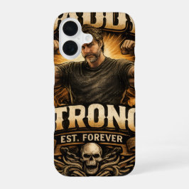 Phone CaseStrong Dad Vintage Gym Father Phone Case iPhone 16ケース