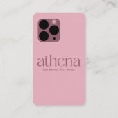 Phone Pink Instagram Business Card 名刺 (裏面)
