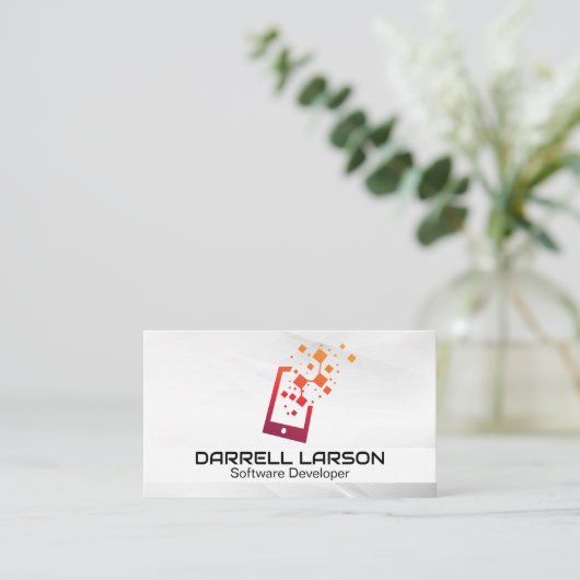 Phone Techロゴ 名刺 (スタンド正面)