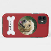 PhoneCase -カスタムなペット(犬)写真および名前 Case-Mate iPhoneケース (裏面(横))