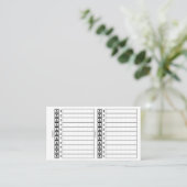 phones card 名刺 (スタンド正面)