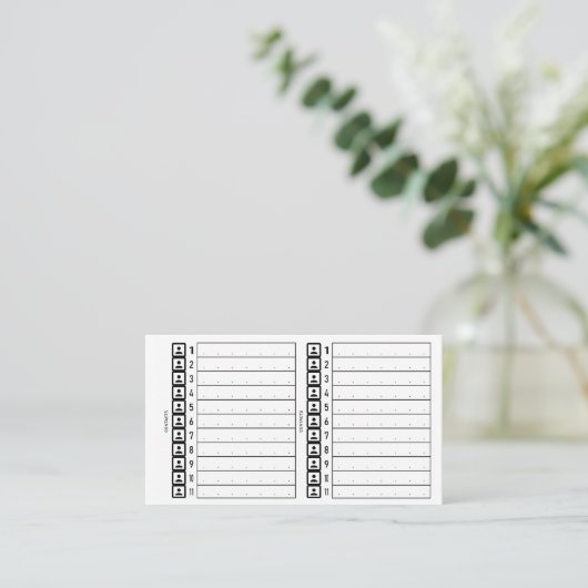 phones card 名刺 (スタンド正面)