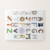 Phonetic Alphabet Every Dayオブジェクトアルファベットパズル ジグソーパズル (横)