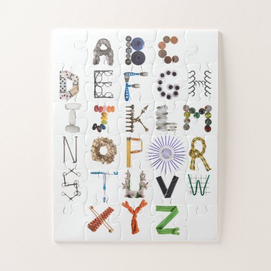 Phonetic Alphabet Every Dayオブジェクトアルファベットパズル ジグソーパズル (縦)