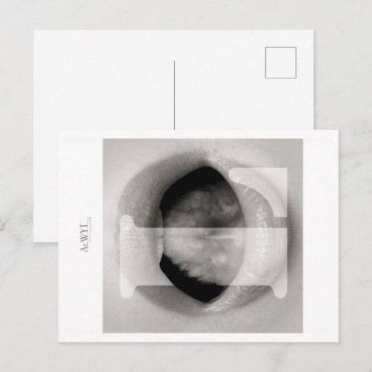 Phonetic Love Mouth Art L ポストカード (正面/裏面)