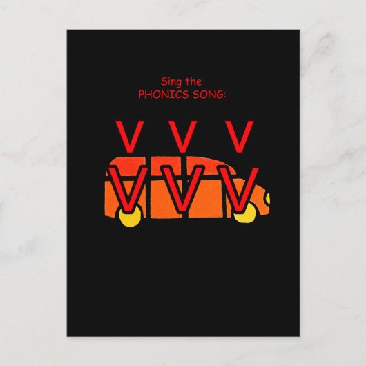 phonicsはがき又はフラッシュカード ポストカード (正面)