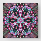 Phosphorescence Stellar Kaleid スクエア壁時計 (正面)