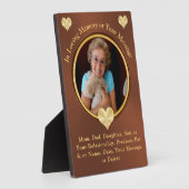 PHOTOでパーソナライズされたの思い出の贈り物を愛して フォトプラーク (側面)