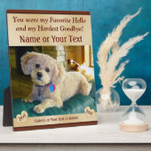 PHOTOでパーソナライズされたペット記念碑 フォトプラーク (側面)