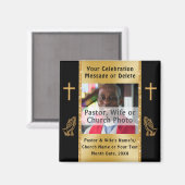 PHOTOで教会の記念日を安く引き立てる マグネット (正面/裏面)