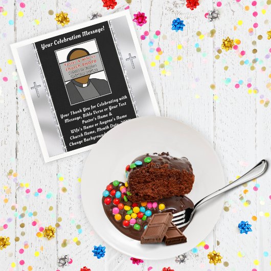 PHOTOとパーソナライズされた、クリスチャン紙ナプキンス スタンダードカクテルナプキン