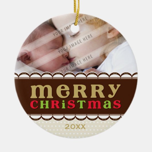 PHOTOオーナメント:：キャンディフロス セラミックオーナメント (正面)