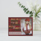 PHOTOカードクリスマスワードバッファロープレイド ポストカード (スタンド正面)