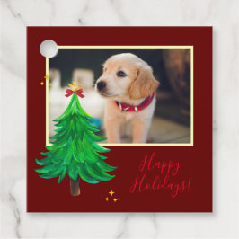 PHOTOクリスマスドッグペットカスタム フェイバータグ