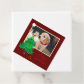 PHOTOクリスマスドッグペットカスタム フェイバータグ (インサイチュ)